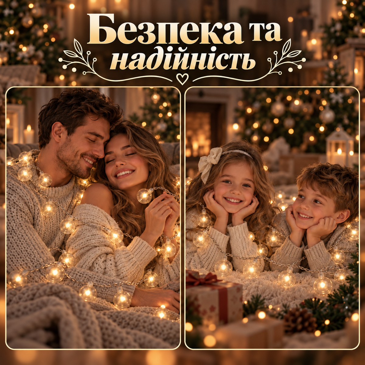 Гірлянда кульки 6 м, 40 кульок, тепле біле світло, на батарейках, 3 режими роботи-thumbmail-7