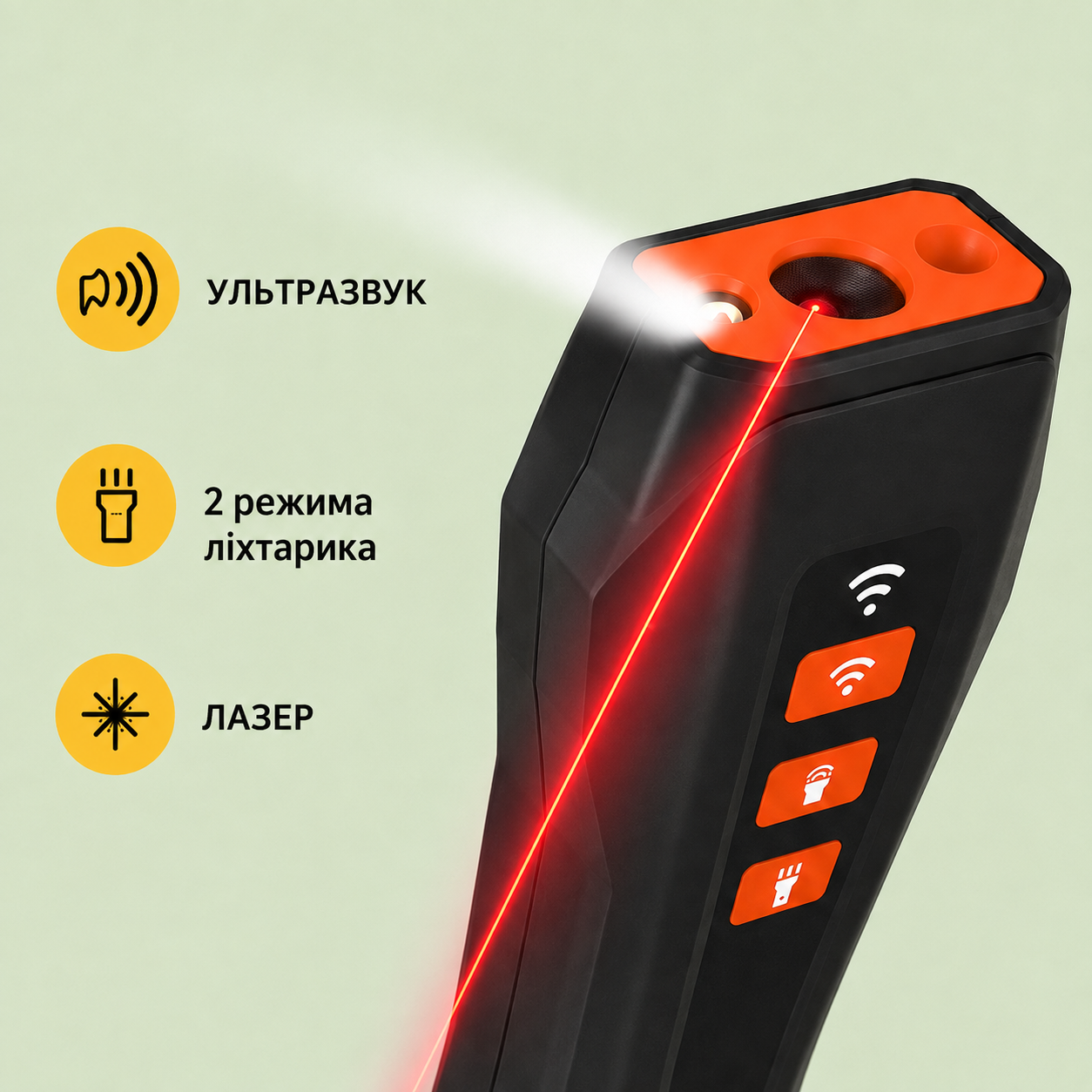 Ультразвуковий відлякувач собак 20–30 кГц з акумулятором 1200 мАг та зарядкою Type-C, чорний-thumbmail-3