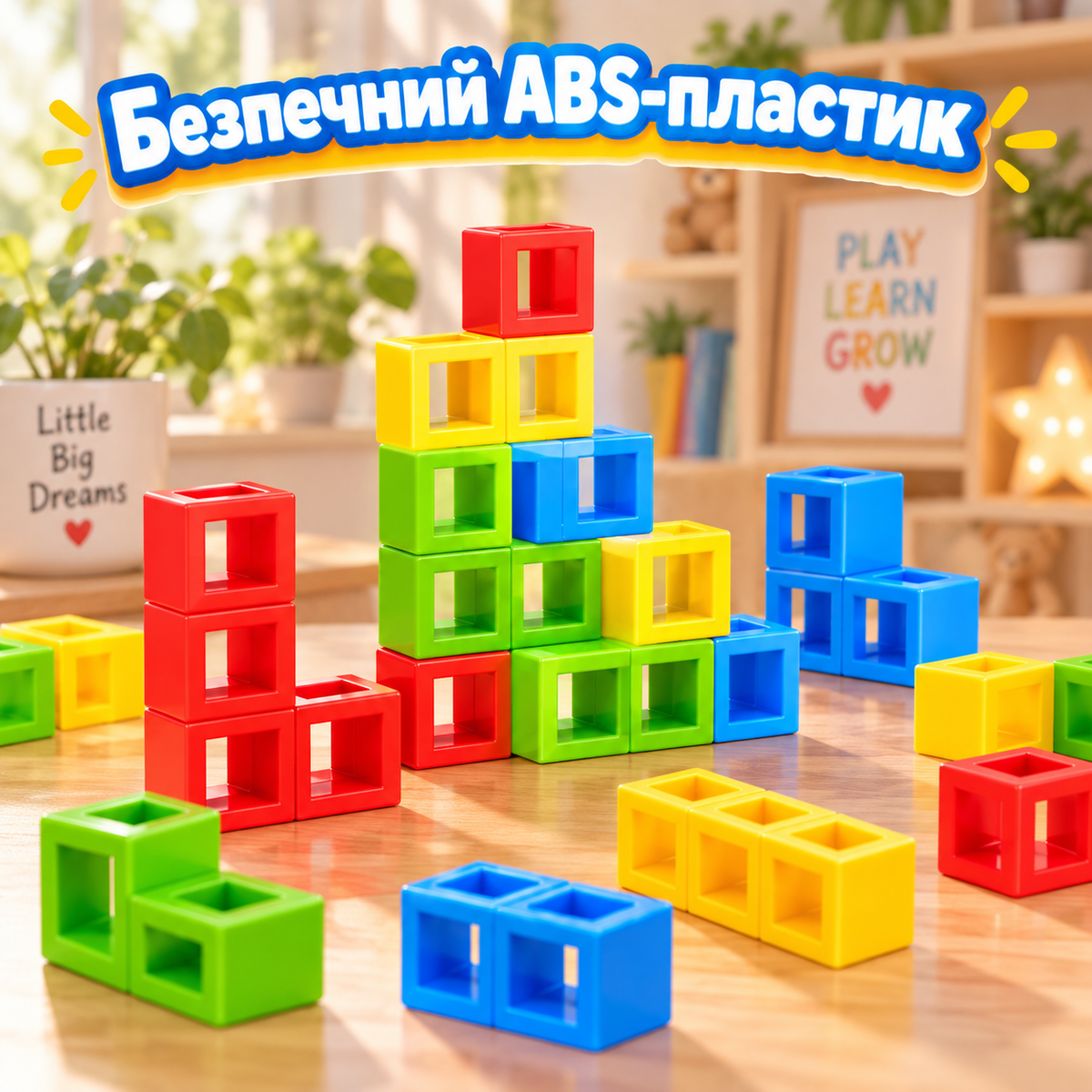 Настільна гра балансир тетріс Tetris Tower 32 деталі з кольоровими блоками-thumbmail-3