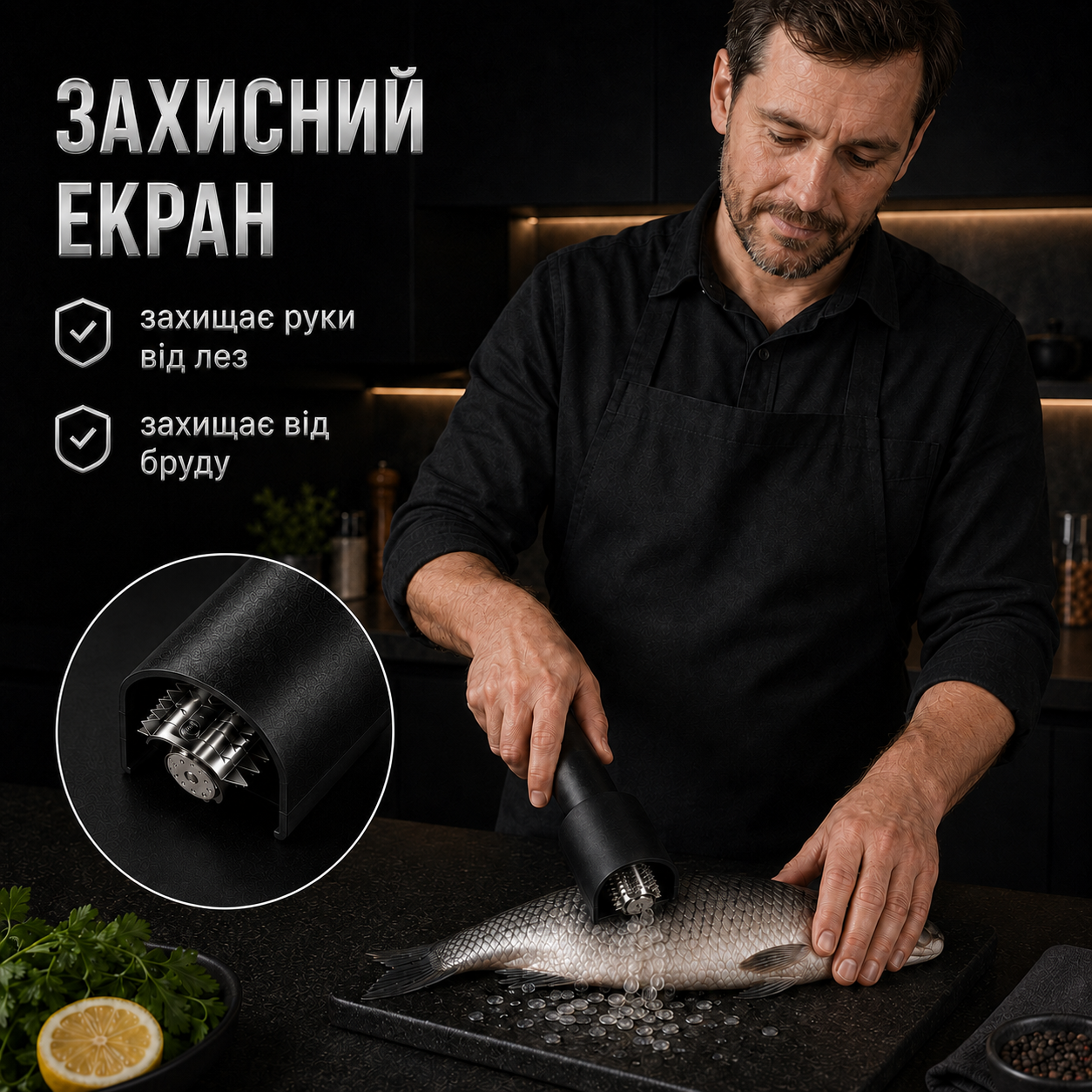 Електрична рибочистка акумуляторна 125 Вт, 27 000 об/хв, USB, леза з нержавіючої сталі 304-thumbmail-4