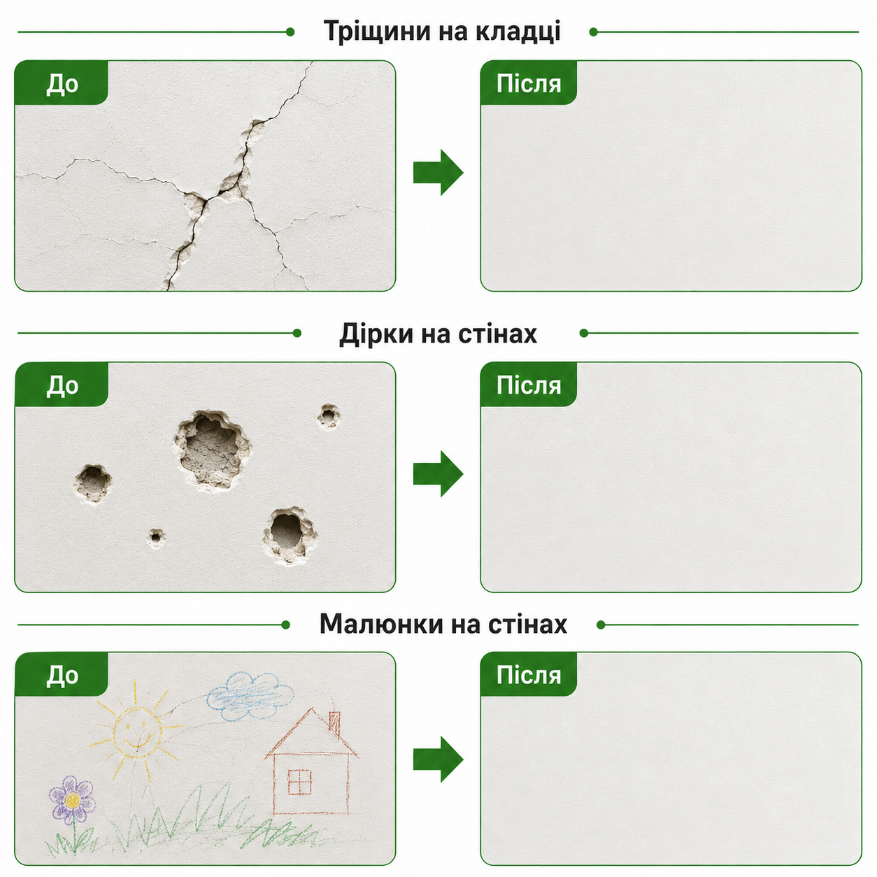 Паста для ремонту стін Wall Mending Agent 100 г, біла, зі шпателем, для тріщин та отворів-thumbmail-4
