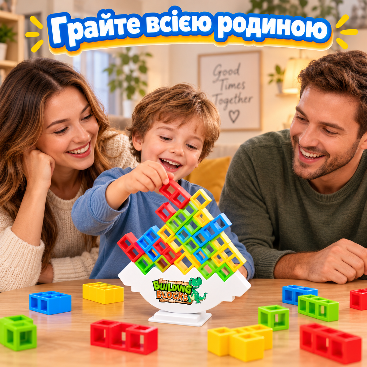 Настільна гра балансир тетріс Tetris Tower 32 деталі з кольоровими блоками-thumbmail-4