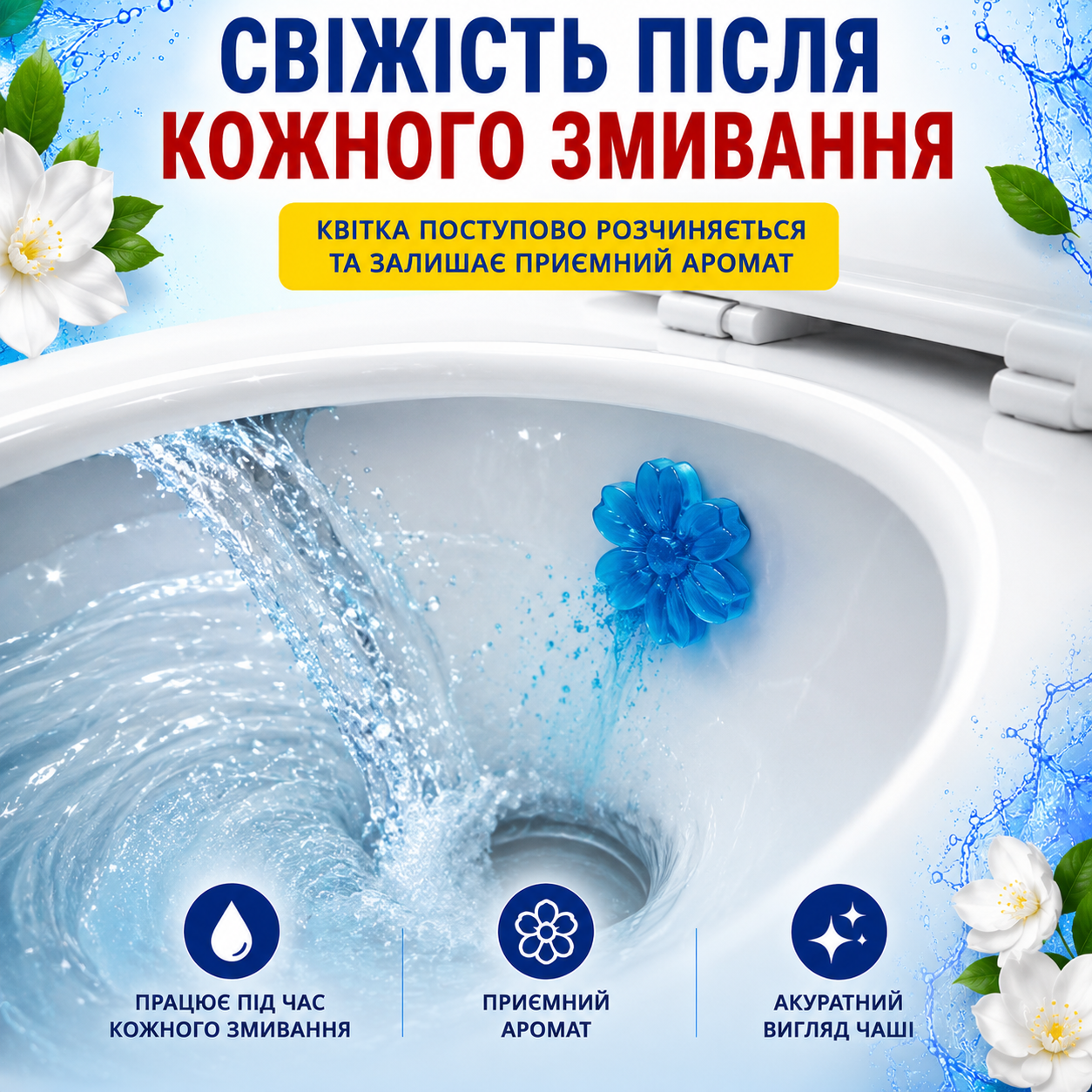 Гель-освіжувач для унітаза у шприцах, набір 6 ароматів, 6 дозаторів-квіток-thumbmail-5