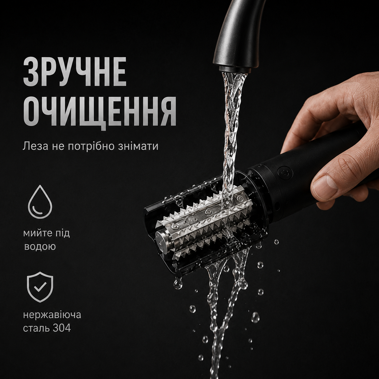 Електрична рибочистка акумуляторна 125 Вт, 27 000 об/хв, USB, леза з нержавіючої сталі 304-thumbmail-6