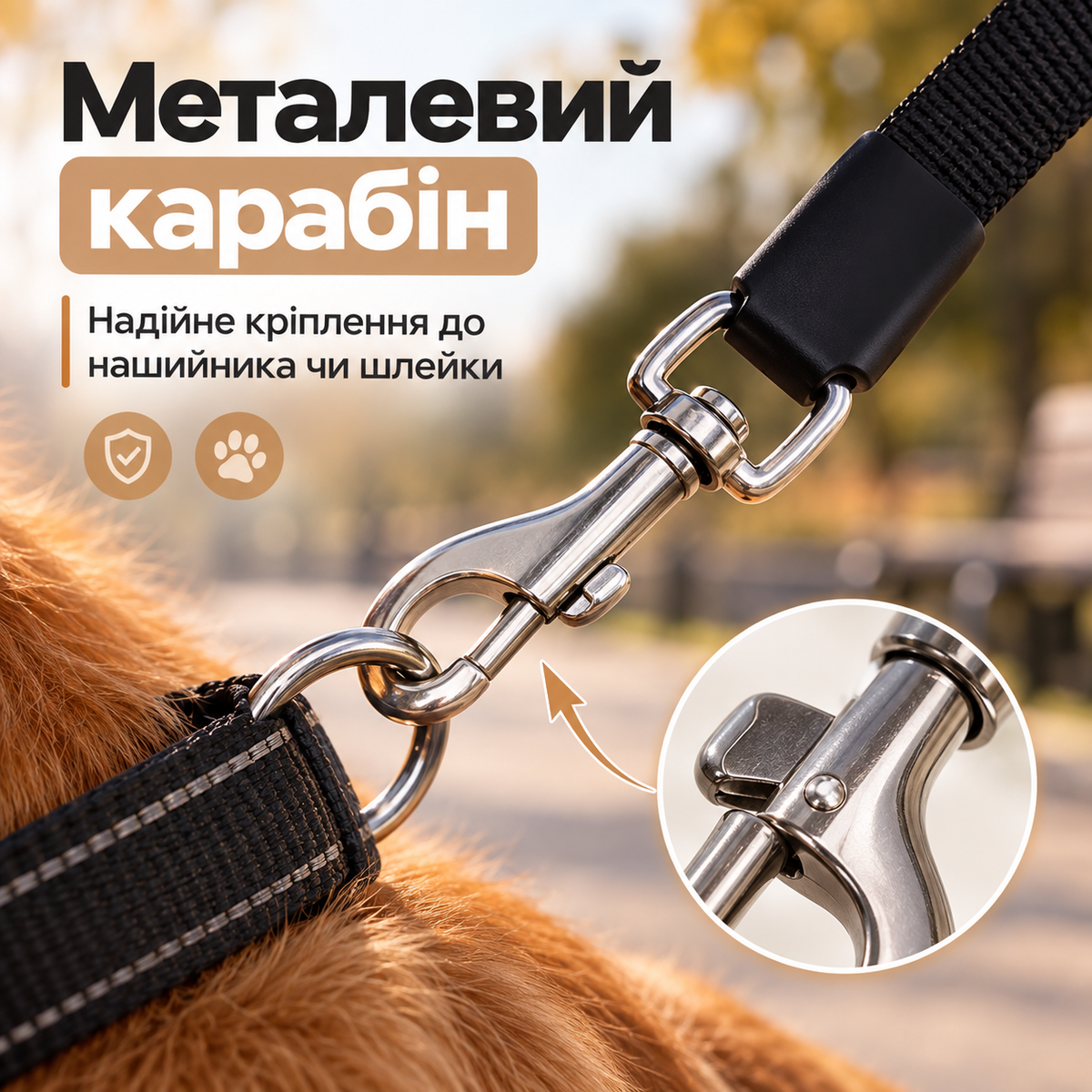 Автоматичний повідок для собак рулетка 5 м з LED-ліхтариком і контейнером для пакетів-thumbmail-3