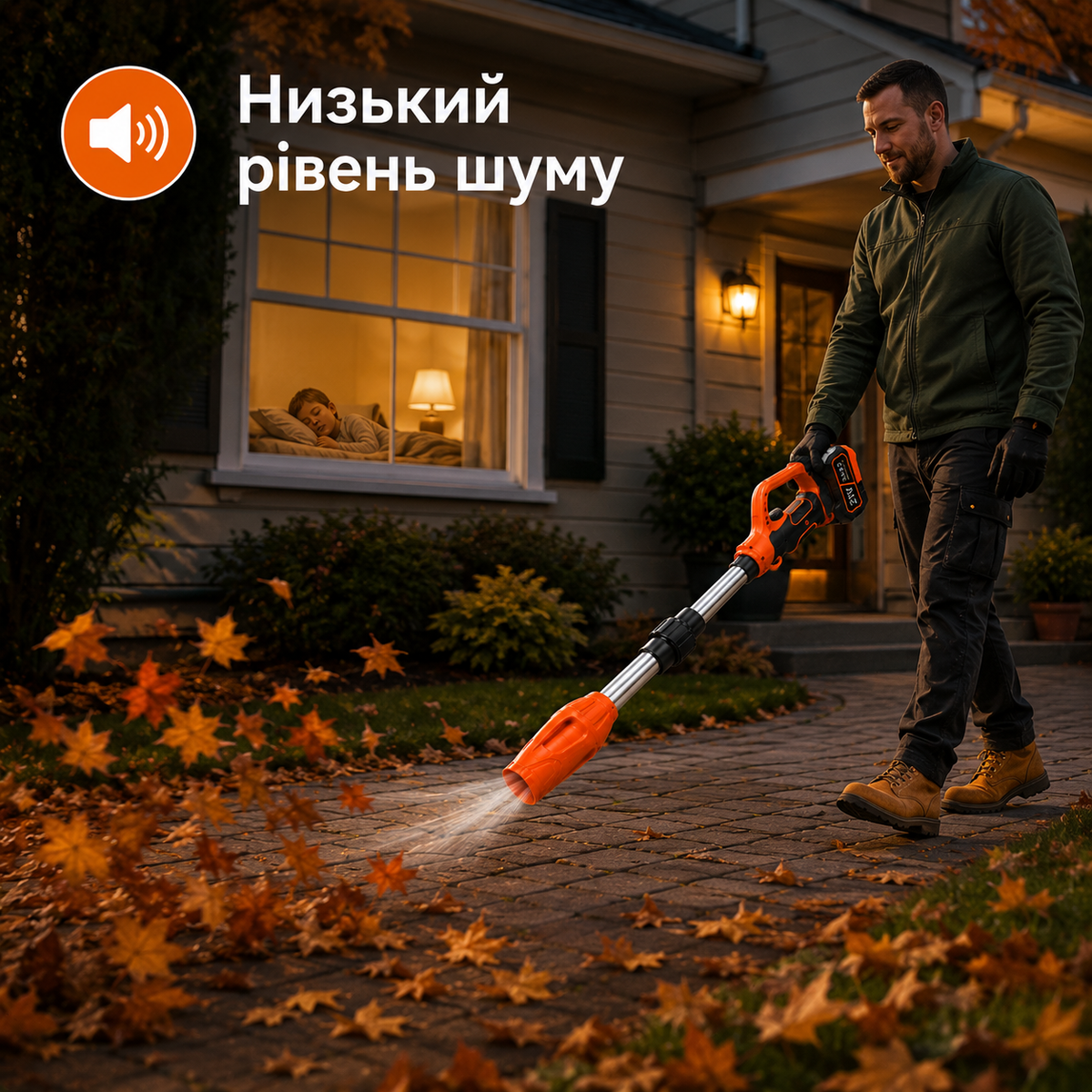 Акумуляторна повітродувка зі складаною телескопічною штангою, потужність 400 Вт, швидкість повітряного потоку до 63 м/с-thumbmail-6