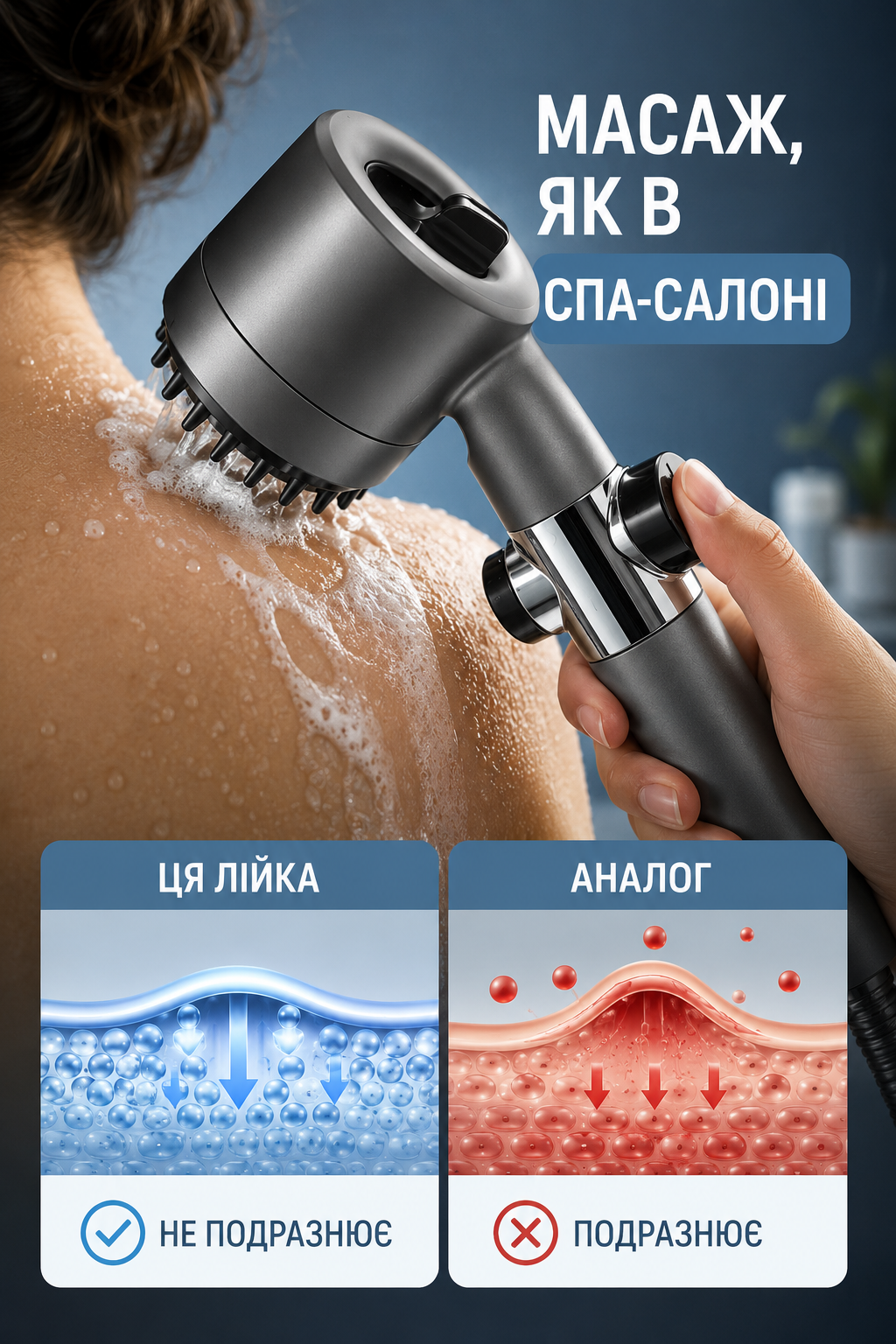 Душова турболійка Shower Head з тримачем на стіну і шлангом для душу-thumbmail-7